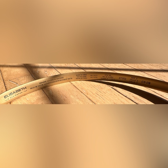 Vintage Liz Claiborne Leather Belt - Picture 3 of 6